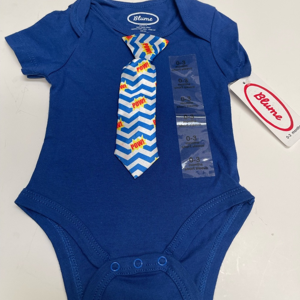 Blue Blume Onesie